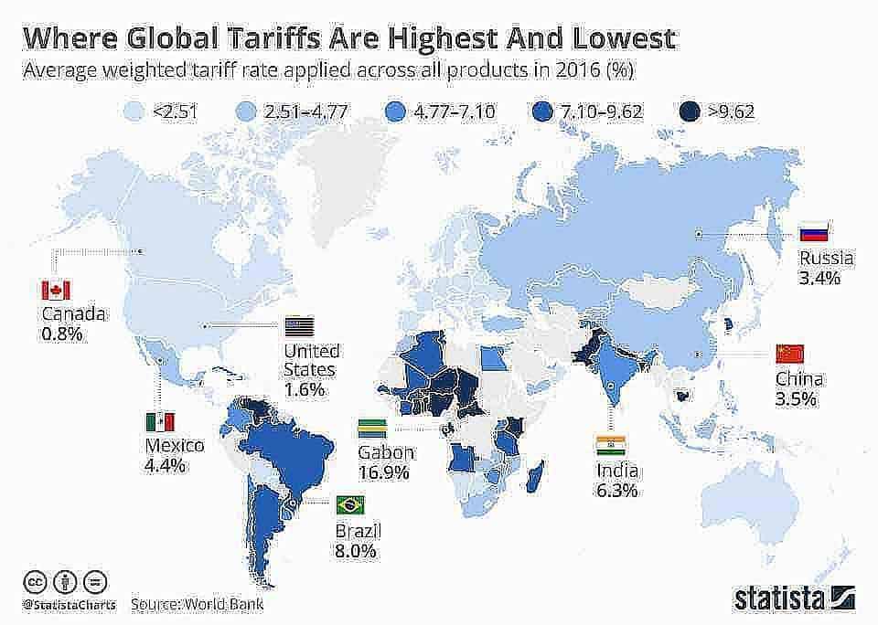 chartoftheday 13335 where global tariffs are highest and lowest n